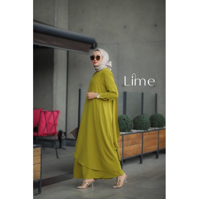 Baju Gamis Wanita Lebaran Terbaru 2025 Laila Dress Crinkel Premium Syari Elegan Mewah Kekinian Jumbo