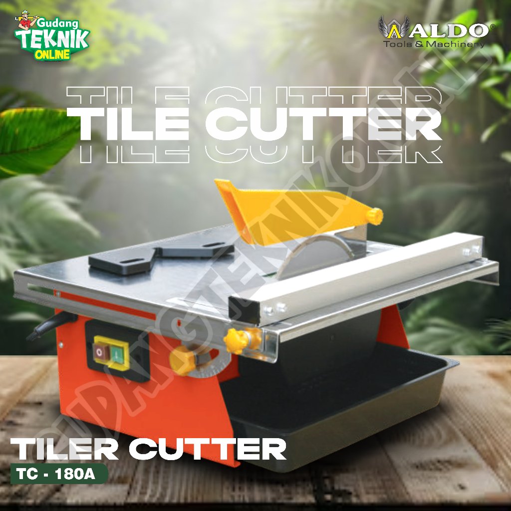 Mesin Potong Keramik 7" LISTRIK ALDO TC-180A 500W / Mesin Pemotong Keramik Granit Granite 180mm Tabl