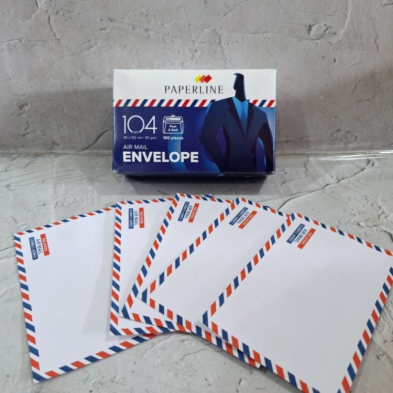 

(5 Pak) Amplop Paperline 104 Airmail