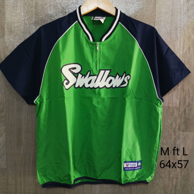 Kaos Jersey Swallow Baseball Vtg Second Original 100%