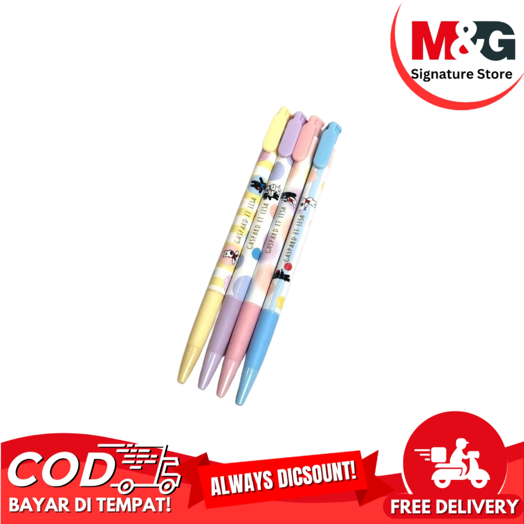 

Pulpen Grip Cetek M&G Ballpaint Gaspard et Lisa #QBP827R7 Ballpoint Pen Pastel Tip 0.5 mm