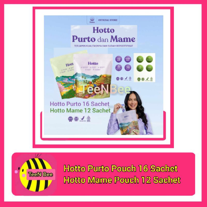

LIVE XTRA - Hotto Purto Multigrain Oat Ubi Ungu Pouch Isi 16 Sachet / Hotto Mame 12 Sachet