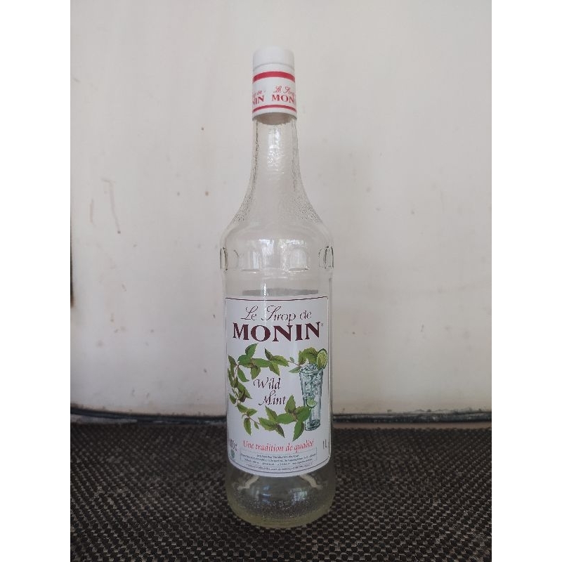 

Botol kaca bekas syrup | Monin syrup