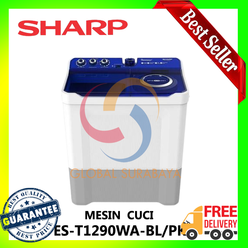 SHARP MESIN CUCI 12KG ES-T1290WA