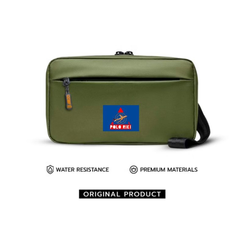 POLO RIKI - Tas Hand Bag - Bimo Waterproof - Tas Pouch - Pria Wanita Unisex - Premium Quality