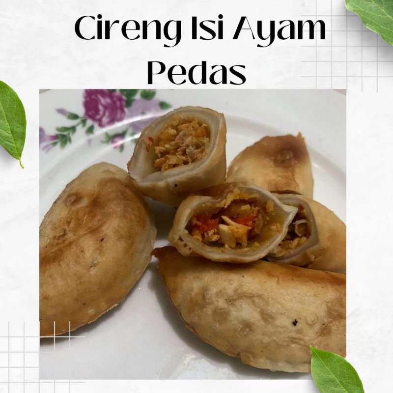 

Cireng isi Ayam Pedas Mercon/Sosis mercon/Baso mercon/Keju