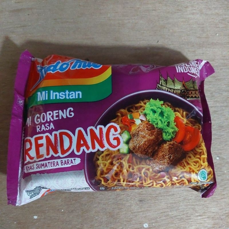 

Indomie Goreng Rasa Rendang Khas Sumatera Barat Isi 91 g