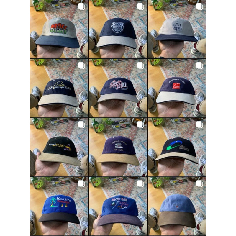 Topi Vintage Twotone Hat 90s