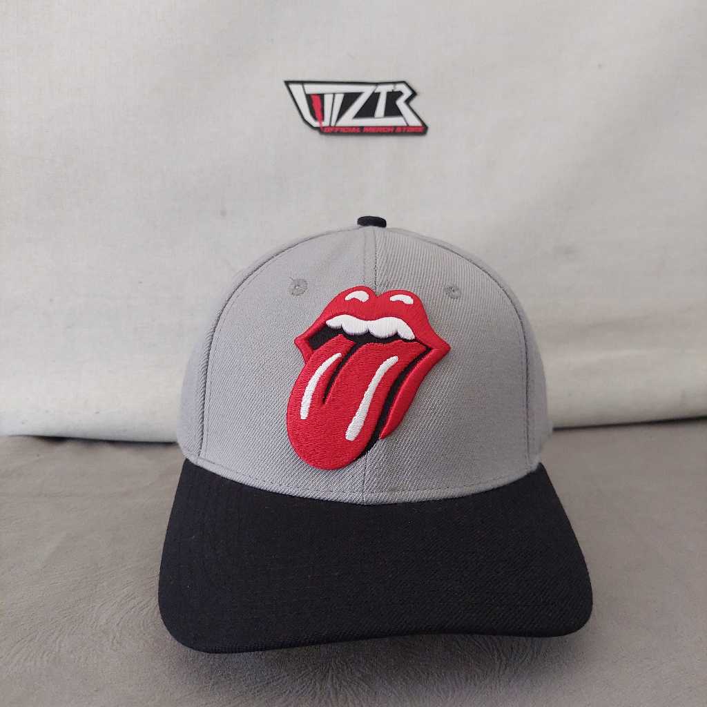 Topi / Baseball Cap ROLLING STONES - CLASIC TONGUE 50th ANNIVERSARY GREY Original