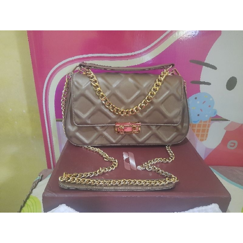Tas Heylocal id Belgium Rounded Bag Warna Bronze PRELOVED