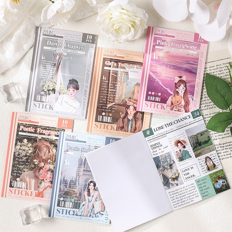 

[Artopia] 10 Lembar Sticker Majalah Magazine SBS Estetik Cewek Korea Stiker Korean