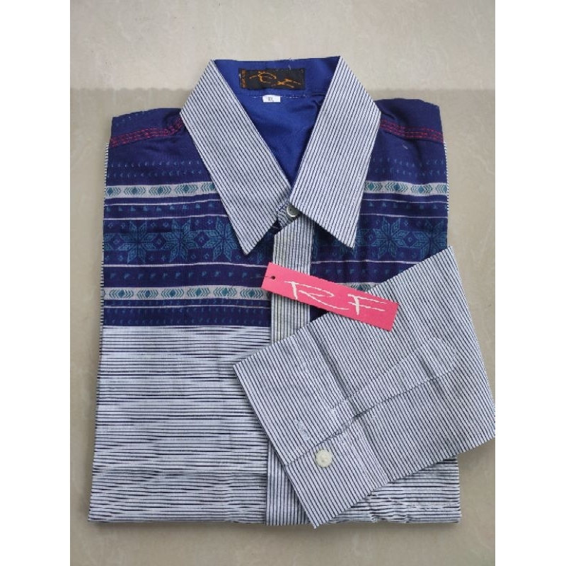 KEMEJA COWOK ANAK TANGGUNG LENGAN PANJANG / KEMEJA MOTIF SALUR