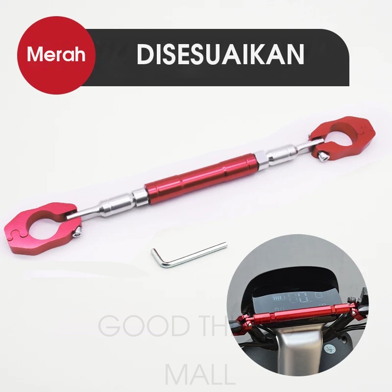 Aksesoris Modifikasi Sepeda Motor: Aluminium Alloy Balance Bar, Batang Penguat Kendaraan Listrik, Pa