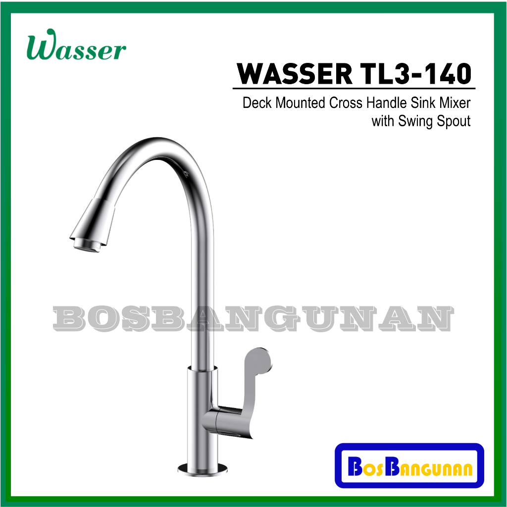 WASSER TL3-140 Keran Meja Sink Basin / Kran Dapur Meja WASSER TL3 140 / Keran Dapur Meja WASSER / Kr
