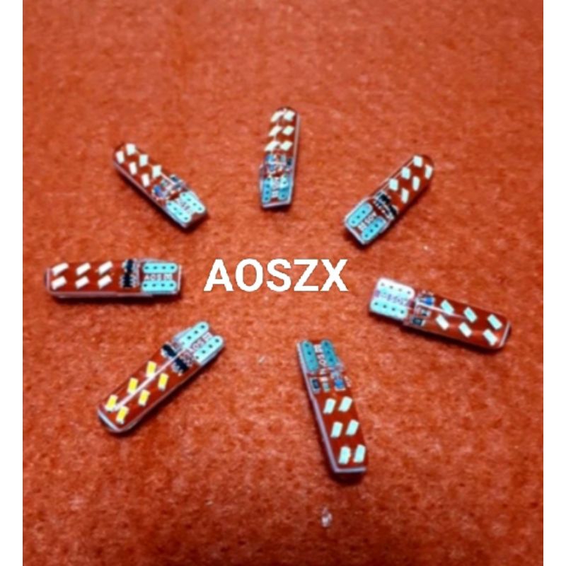 Lampu Senja T10 -12 LED  24 volt dua warna Flash/Kedip