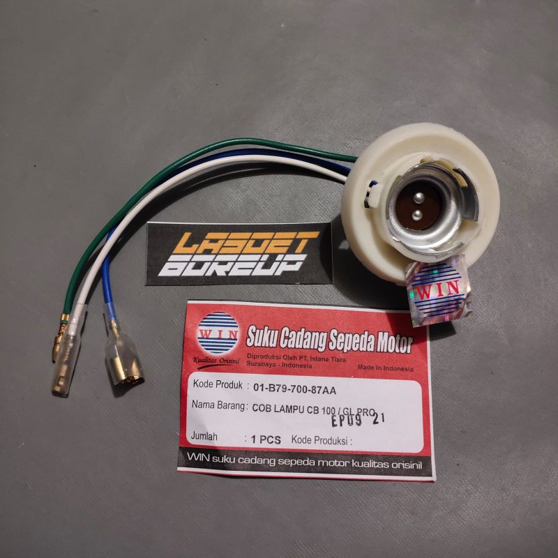 FITTING FITING SOCKET SOKET LAMPU DEPAN HONDA WIN 100 CB100 CB125 GL100 GL125