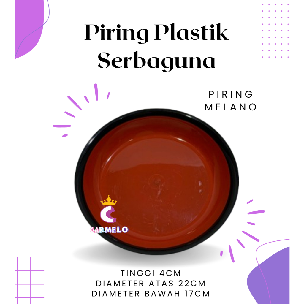 Piring Plastik /  Piring Saji / Piring Ramen / Piring Murah / Piring Food Grade / Plastik PP 5 / Pir