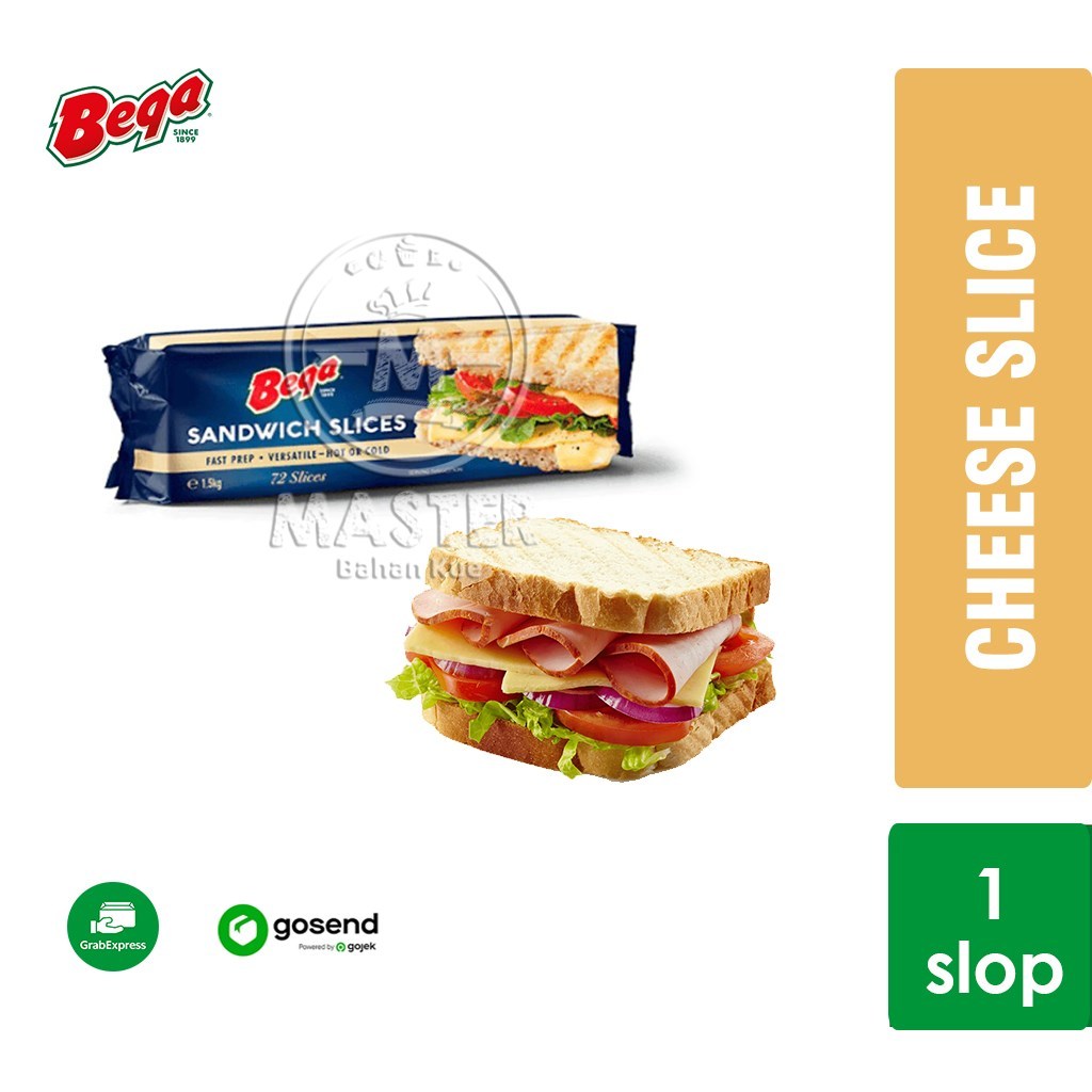 

Keju Sandwich Cheese Slice BEGA 1 Slop isi 72 slice 1,5kg [KHUSUS INSTANT]