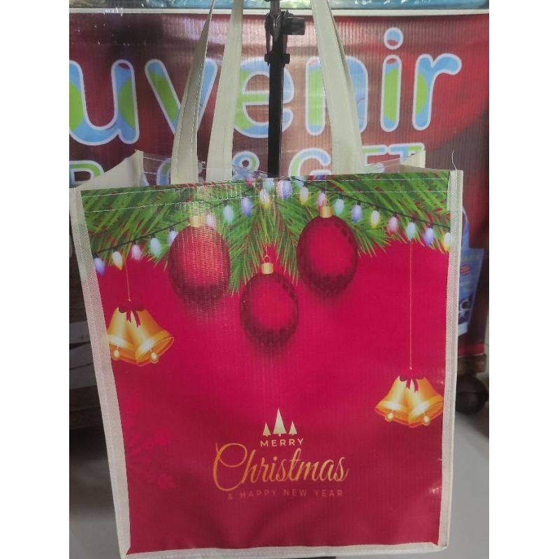 

Tas Souvenir tahun baru natal tas bingkisan natal tas kado natal P30Cm T35Cm L13Cm