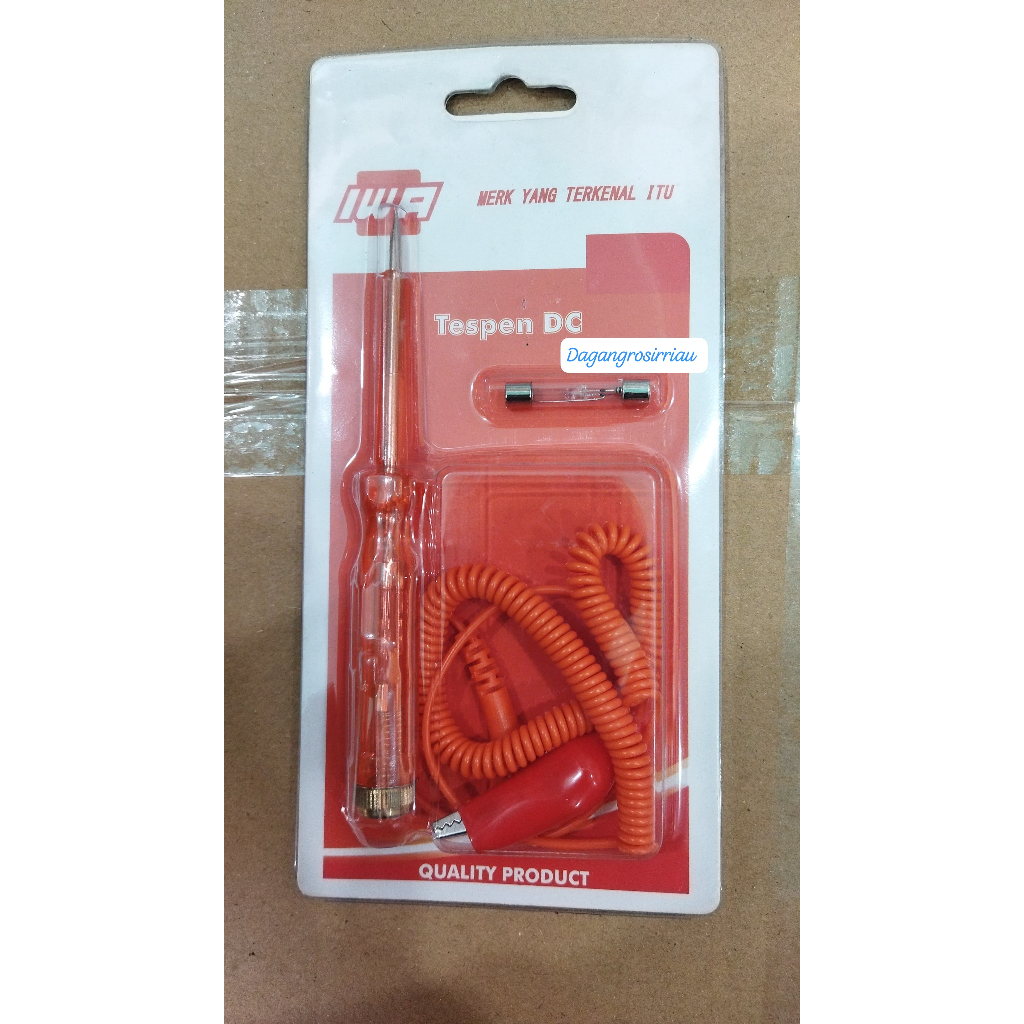 IWA OBENG TESPEN DC AUTO VOLTAGE TESTER TESPEN AKI ORIGINAL 12 24 VOLT / OBENG TESPEN DC / VOLTAGE T