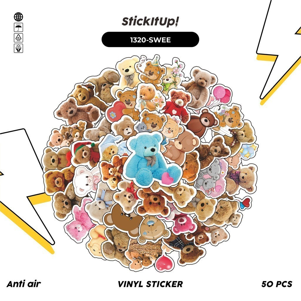 

COD✨ 100 Pcs Stiker Sweet Bear Life Series 01 Lucu Anti Air Untuk Dekorasi Notebook Sepeda Skateboard Handphone DIY