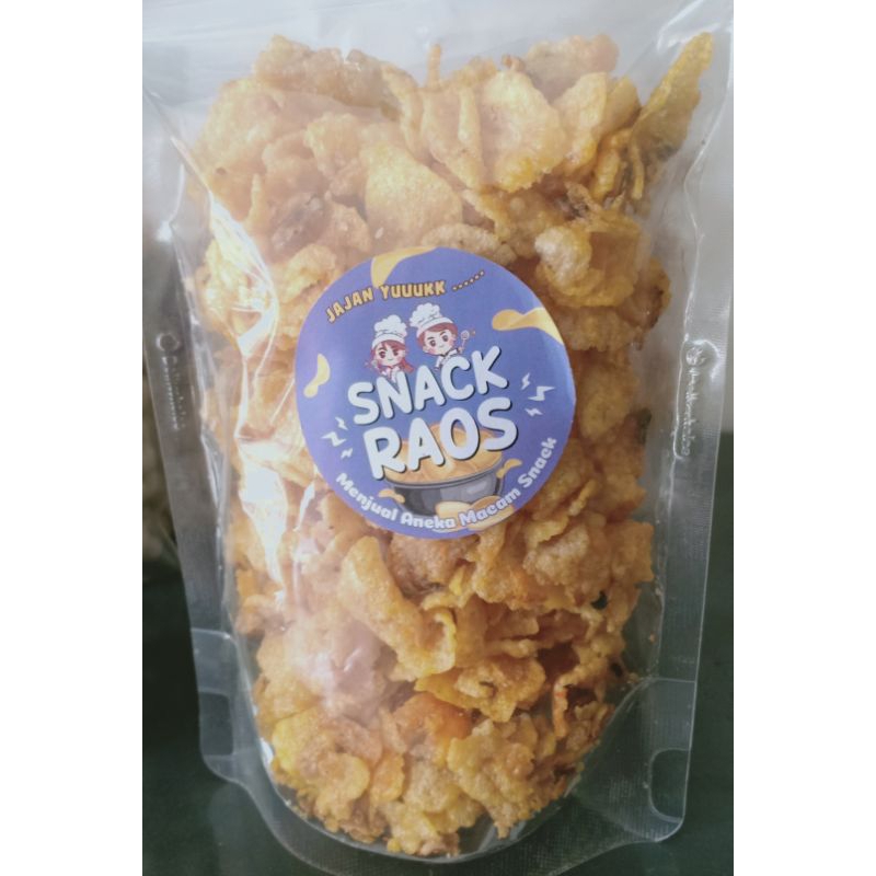 

emping jagung geprek pedas manis