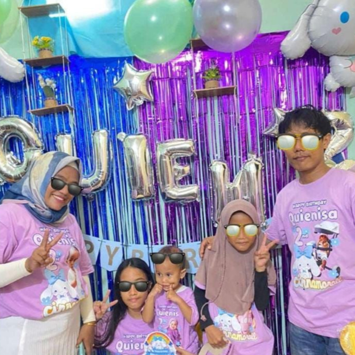 COUPLE kaos cinnamoroll / kaos cinnamoroll FREE tambah nama dan foto / kaos cinnamoroll / kaos cinna