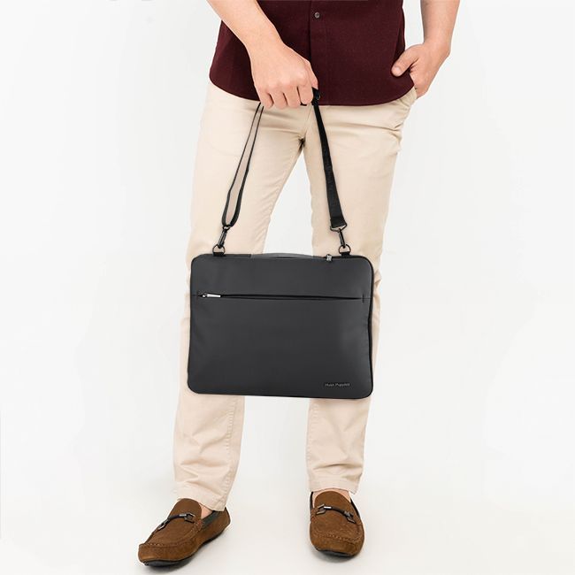 (NEW ORIGINAL) Tas Laptop 15inch Hush Puppies - Emilio Document in black
