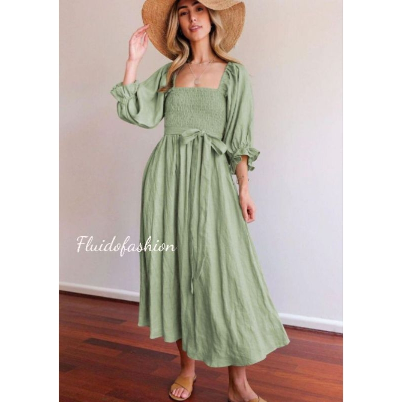 Raline dress//dress big size//jumbo wanita kekinian//dress pantai//casual dress