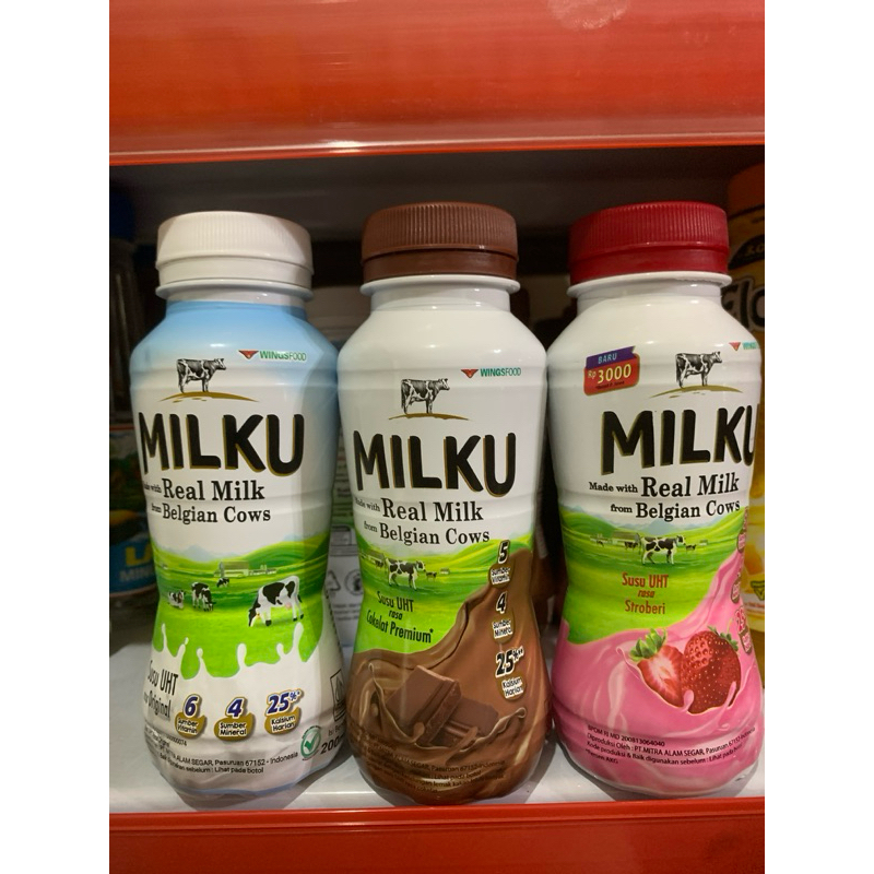 

MILKU SUSU UHT @250ml