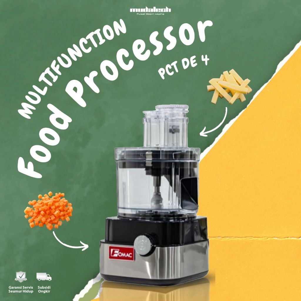 Mesin Pemotong Kentang Wortel Dadu Alat Chopper Daging Multifungsi Merk FOMAC Type FCT-DE4