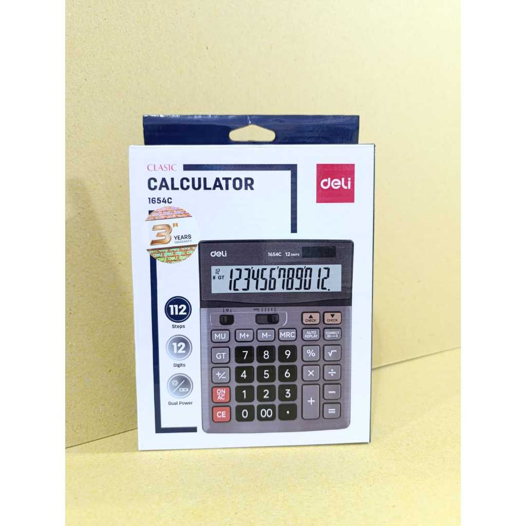 

Deli Kalkulator Clasic 12 Digits DGI - Kalkulator Deli