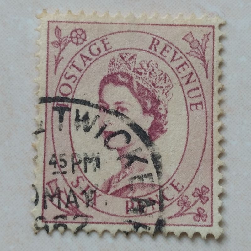 Prangko Perangko Kuno Tua UK Inggris 1958 Postage Revenue - YN1880