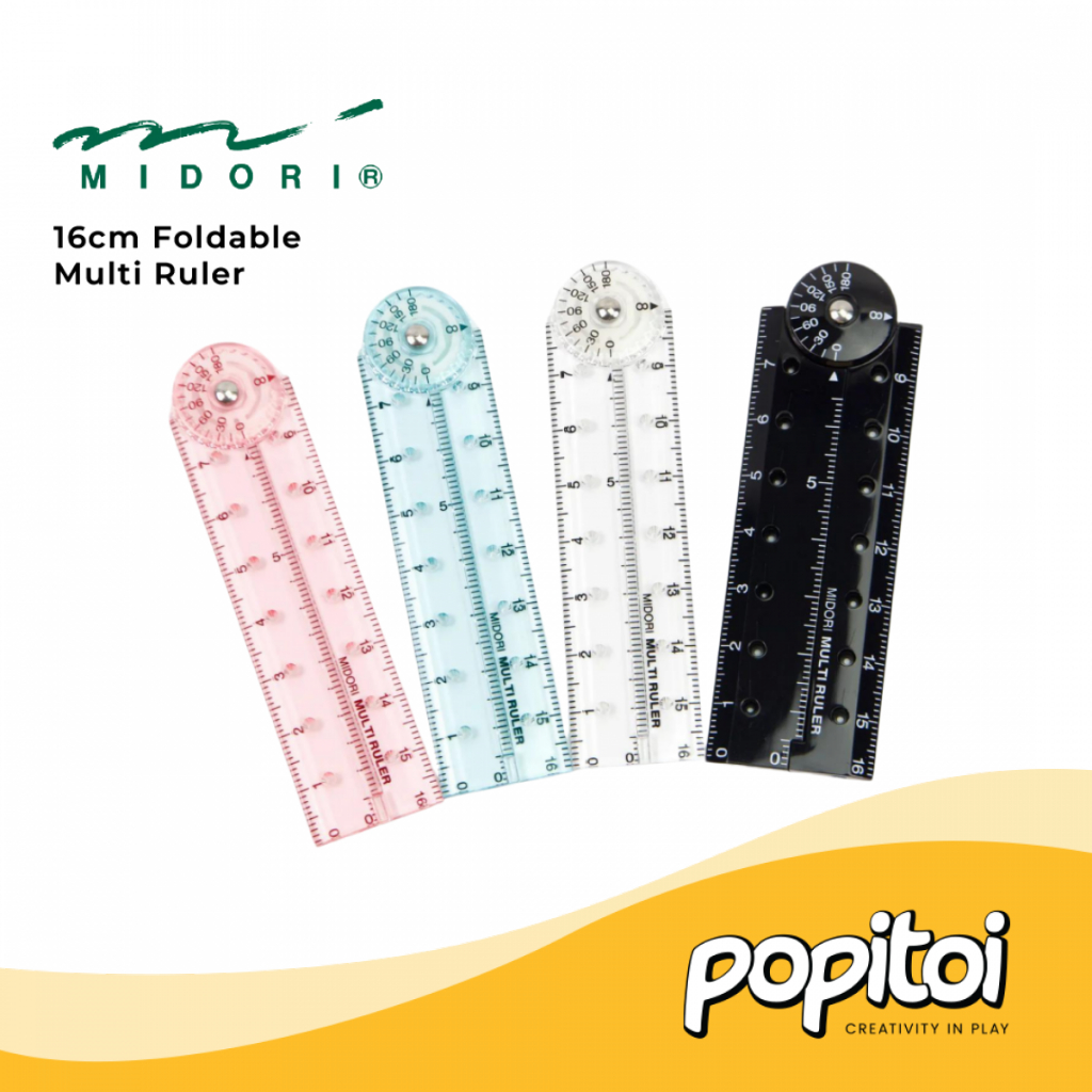 

Midori Foldable Multi Ruler 16cm Penggaris Mini