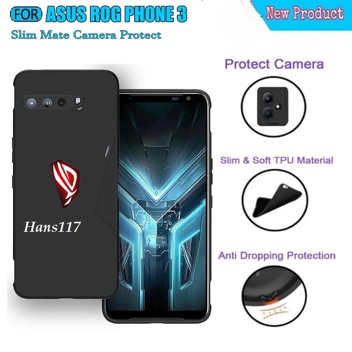 Hans  - Softcase / Casing / Case / Soft Case / CASE PREMIUM BLACK PROTECTION CAMERA for ASUS ROG PHO