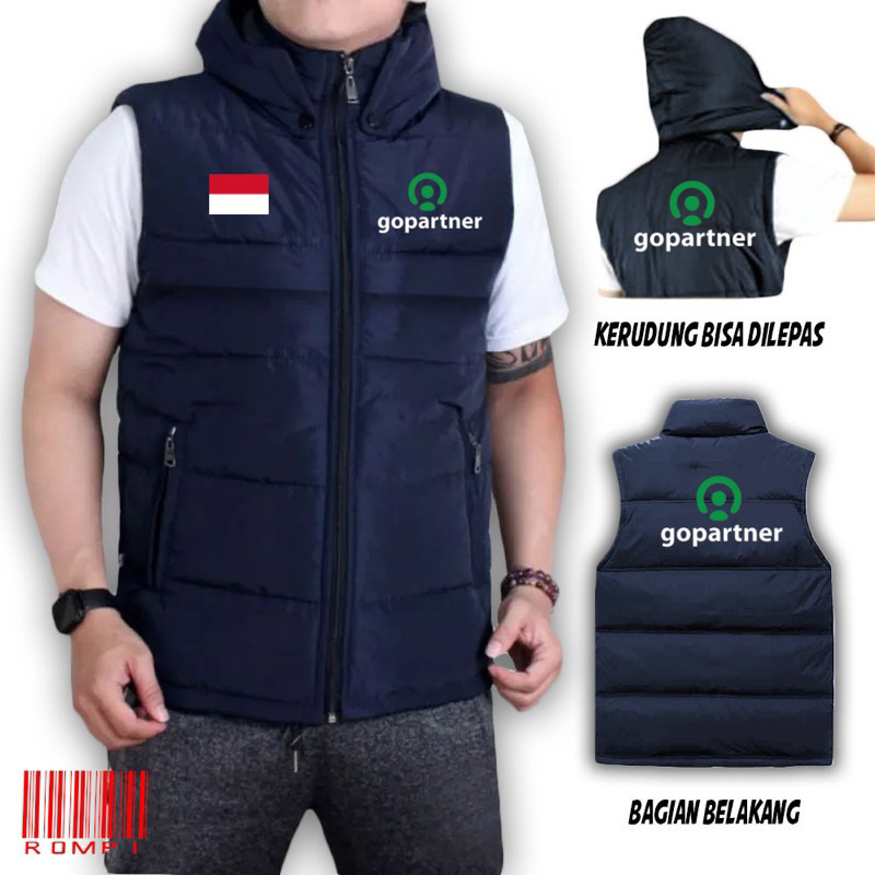 JAKET ROMPI DRIVER GO PARTNER / ROMPI KEMBUNG SABLON GO PARTNER