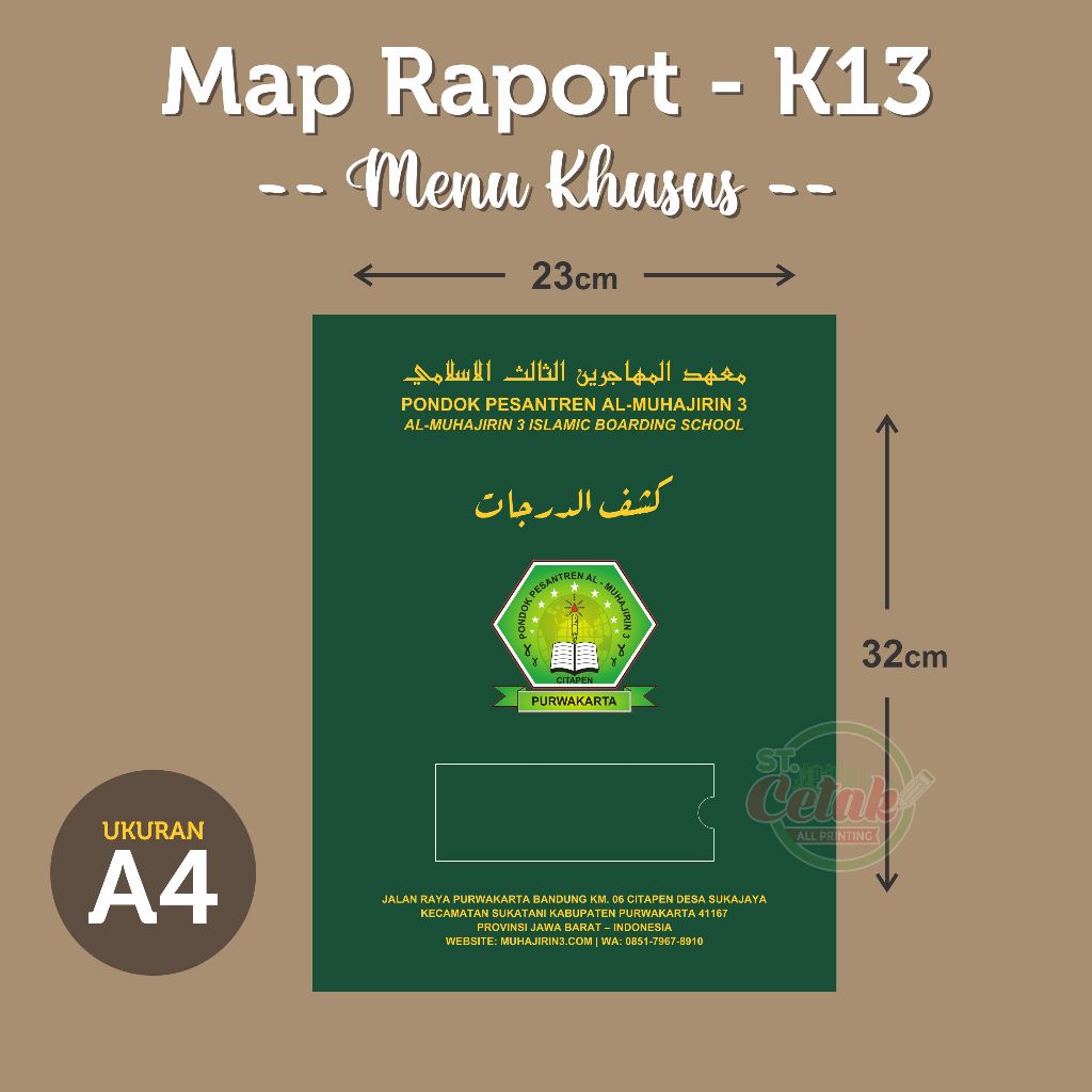 

MAP Raport K13 - Menu Khusus -