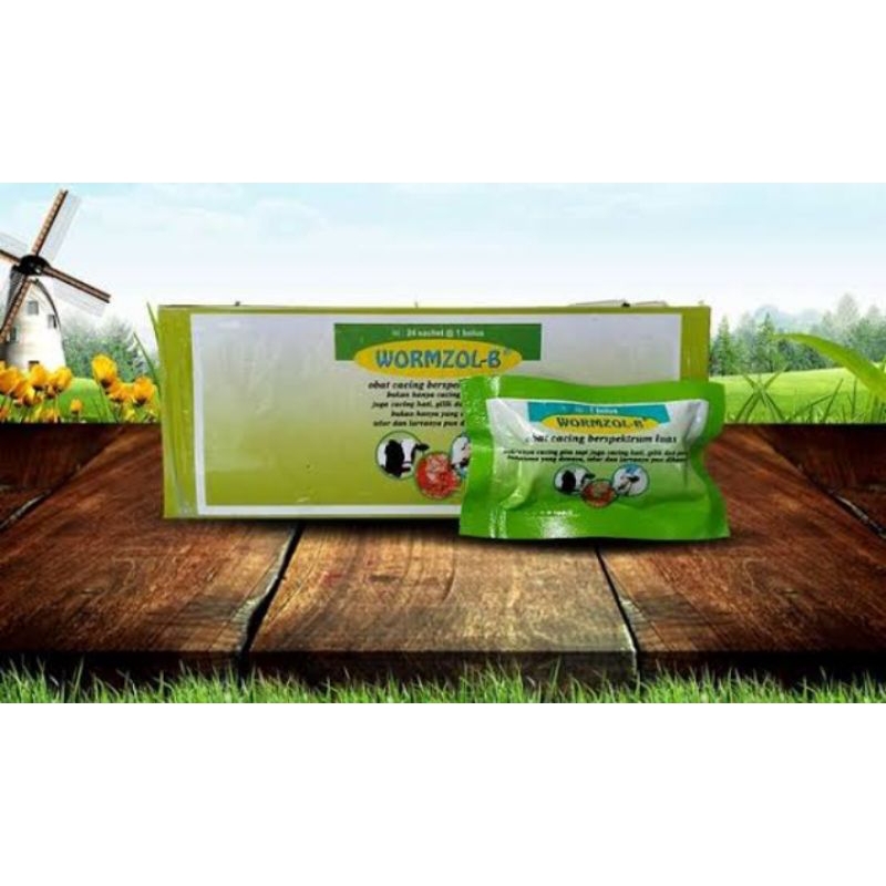 Wormzol B Obat Cacing Sapi Kuda Kerbau Domba 12 Bolus Berspektrum Luas