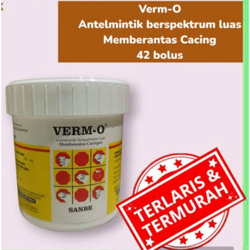 Verm O Bolus Obat Cacing Domba Sapi Kuda Kerbau 12 Bolus