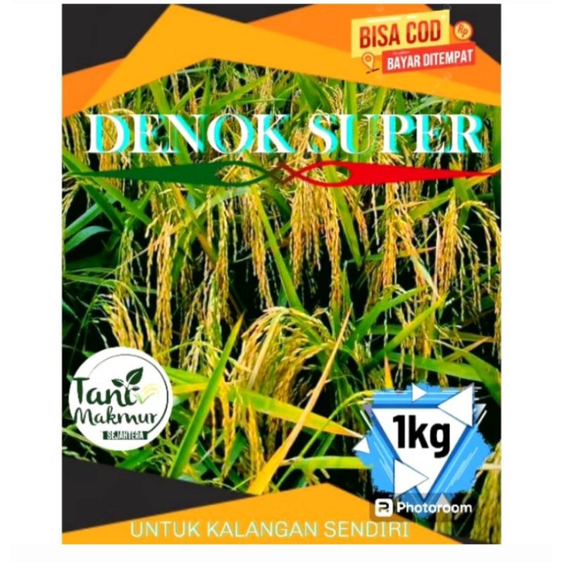 bibit padi Denok super, kemasan 1kg