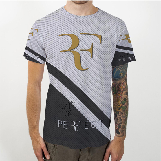 Kaos RF Roger PERFECT Tshirt Fullprint Bahan Polyester Jersey | Casual T-SHIRT Size S M L XL XXL 3XL