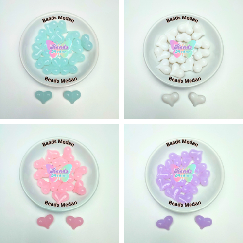 Mote Jelly Love Pilih Warna / Mote Love Akrilik
