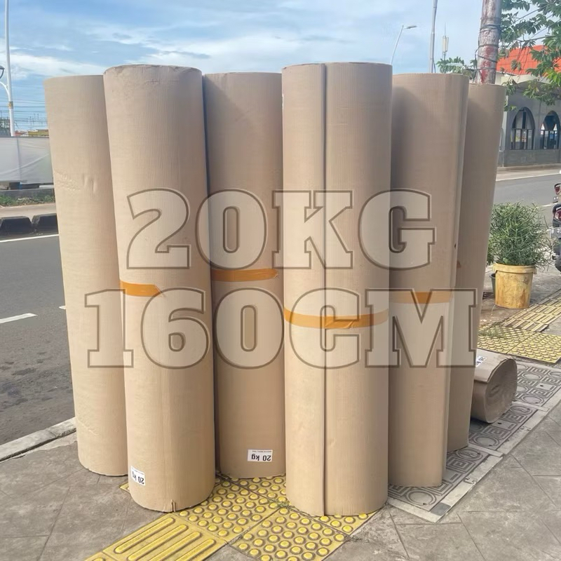 

Kardus Lembaran Packing Murah Single Face 160cm / Corrugated Roll / Karton Packing 20kg/ Bubble Wrap 2,7kg