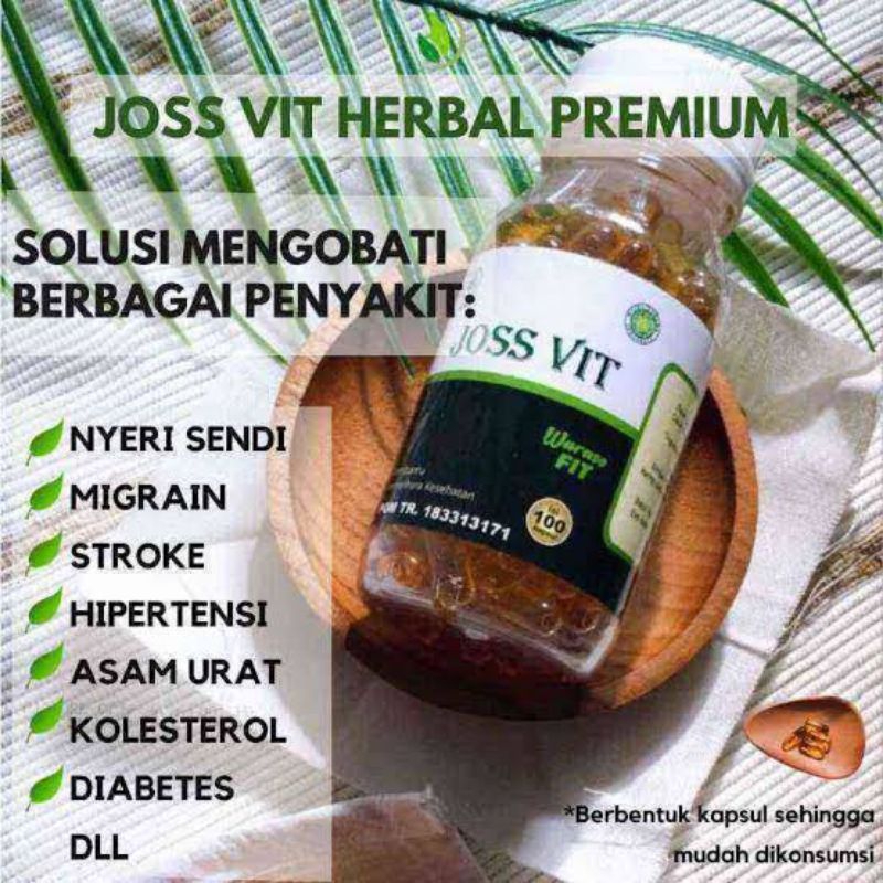 Pusat obat jossvit asli joss vit original sudah bpom isi 200 berkualitas bagus