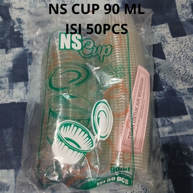 NS cup saus jelly cup 90ml isi 50pcs | saus cup | jelly cup | ns cup | ns cup 90ml | puding cup