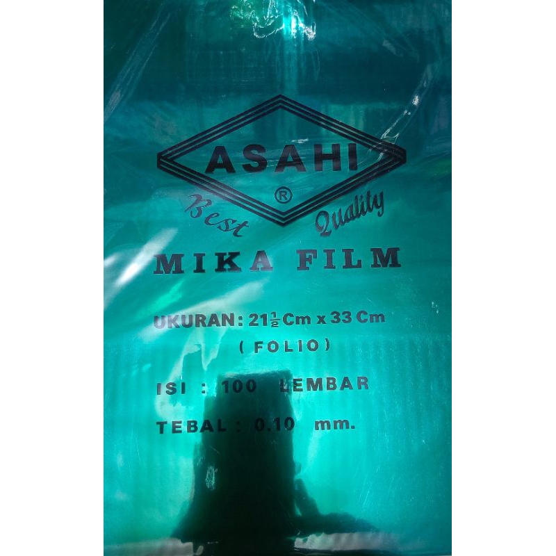 

Plastik Mika Jilid ASAHI 0.10mm ( 1pak/100lembar )