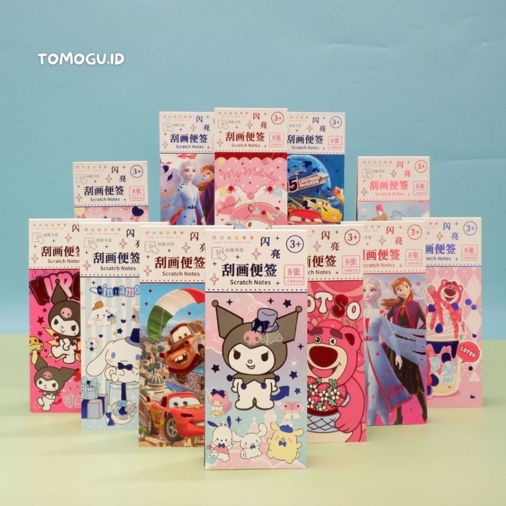 

Buku Scratch Note Panjang GGHA Mainan Gosok Anak Gores Ajaib Grafiti Buku Gambar Gosok Scratch Book