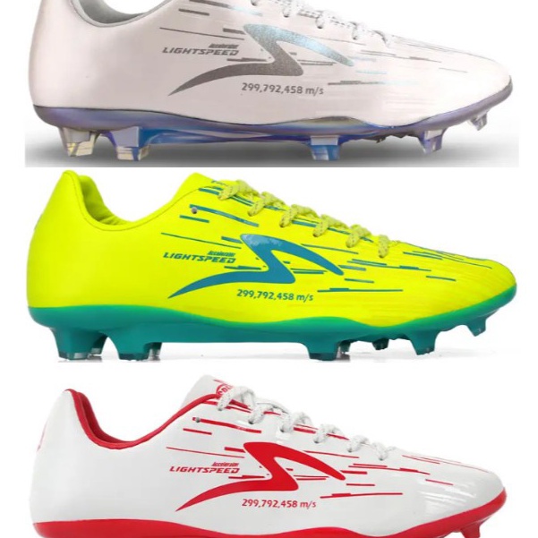 Langka  Sepatu Bola Specs Lhtspeed Accelerator Reborn FG  White Emperor Red Orinal