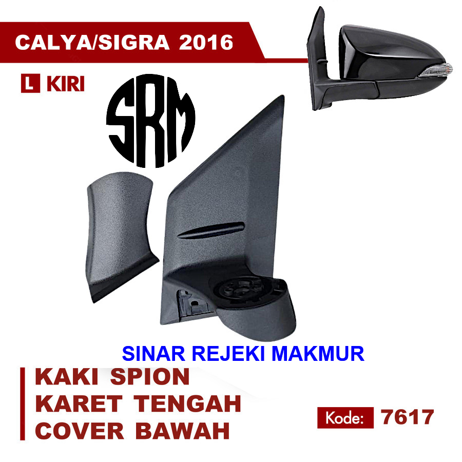 KAKI SPION MOBIL CALYA / SIGRA MANUAL RETRACT LIPAT 2016 2017 2018 2019 2020 2021 2022 2023 2024