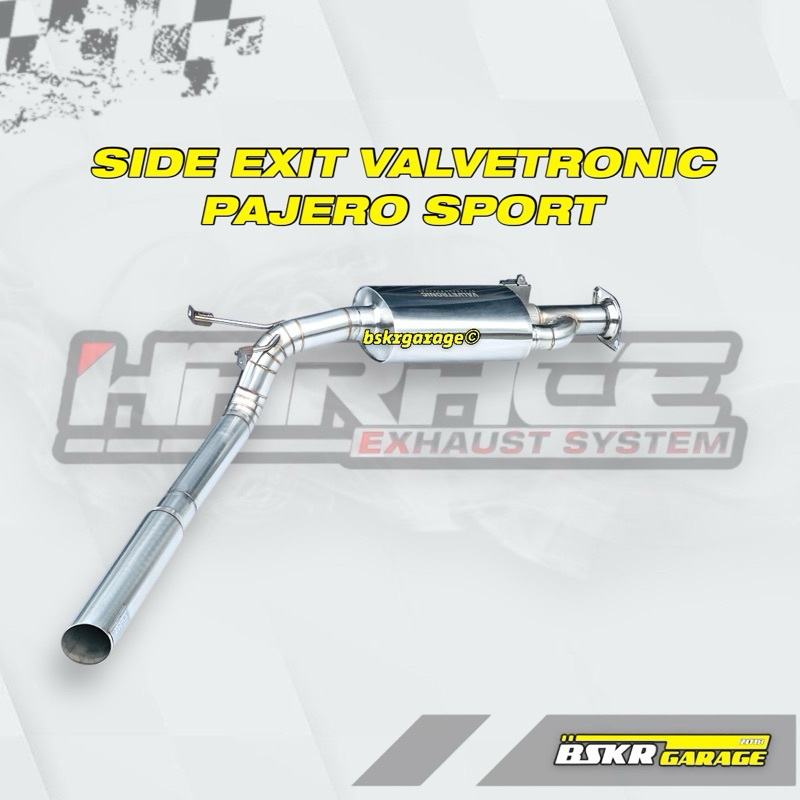 KNALPOT SIDE EXIT VALVETRONIC HARACE EXHAUST PAJERO VALVETRONIC